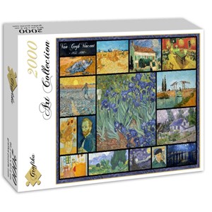 Grafika (00837) - Vincent van Gogh: "Collage, Vincent Van Gogh" - 2000 pieces puzzle