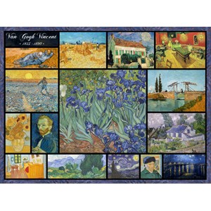 Grafika (00837) - Vincent van Gogh: "Collage, Vincent Van Gogh" - 2000 pieces puzzle