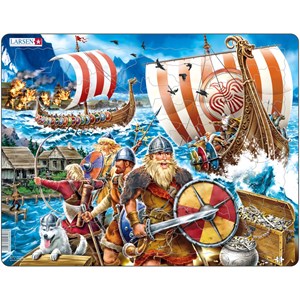 Larsen (FI8) - "Successful Viking Raid" - 65 pieces puzzle