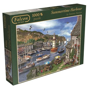Falcon (11052) - Dominic Davison: "Summertime Harbour" - 1000 pieces puzzle