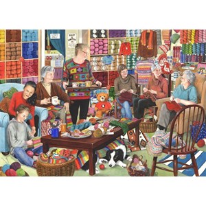 The House of Puzzles (3220) - "Knit & Natter" - 1000 pieces puzzle