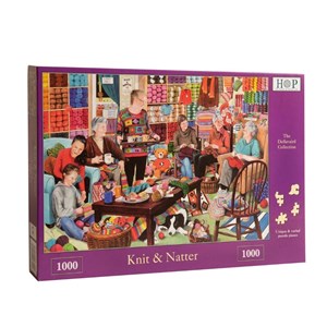 The House of Puzzles (3220) - "Knit & Natter" - 1000 pieces puzzle