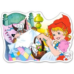 Castorland (B-015030) - "Little Red Riding Hood" - 15 pieces puzzle