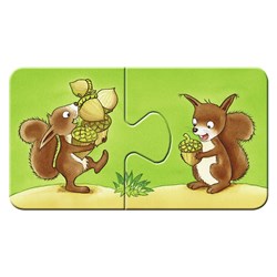 Ravensburger (06888) - "Farm Animals" - 2 pieces puzzle