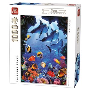 King International (05667) - "Dolphins Rocks" - 1000 pieces puzzle