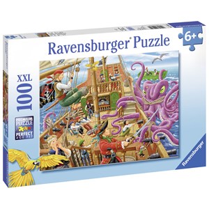 Ravensburger (10939) - "Pirate Boat Adventure" - 100 pieces puzzle