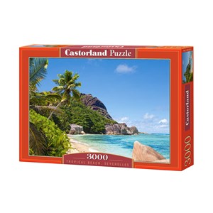 Castorland (C-300228) - "Tropical Beach, Seychelles" - 3000 pieces puzzle