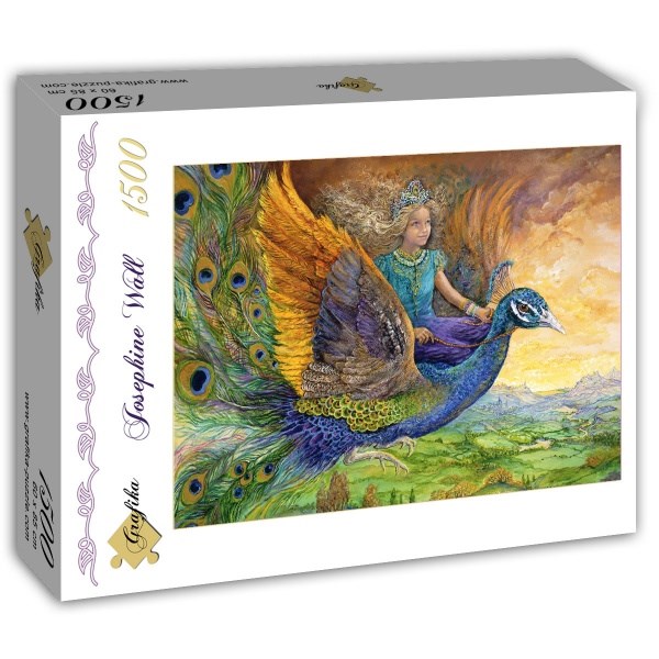 Grafika (T-00275) - Josephine Wall: "Peacock Princess" - 1500 pieces puzzle