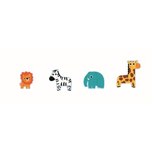 Djeco (07135) - "In the Jungle" - 3 4 5 6 pieces puzzle