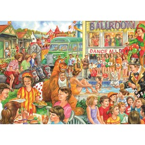 Falcon (11174) - Jim Mitchell: "Holiday Camp" - 500 pieces puzzle