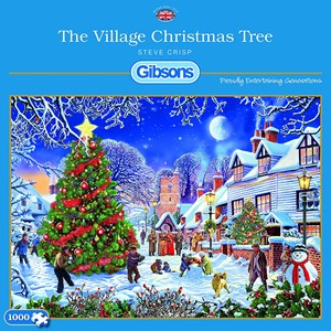 Gibsons (G6224) - Steve Crisp: "The Village Christmas Tree" - 1000 pieces puzzle