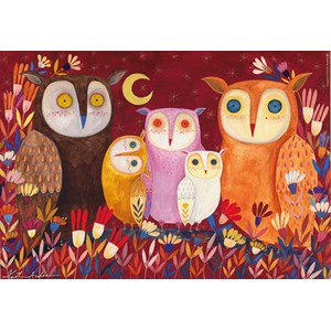 D-Toys (73747-OW01) - Kurti Andrea: "Owls" - 1000 pieces puzzle