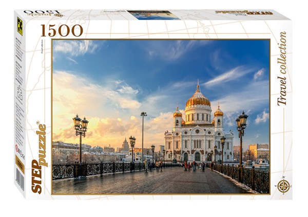 Step Puzzle (83053) - "Cathedral of Christ the Saviour, Moscow" - 1500 pieces puzzle