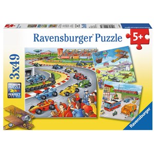 Ravensburger (09273) - "On the Road and in the Air" - 49 pieces puzzle
