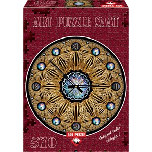 Art Puzzle (4148) - "Golden Clock" - 570 pieces puzzle