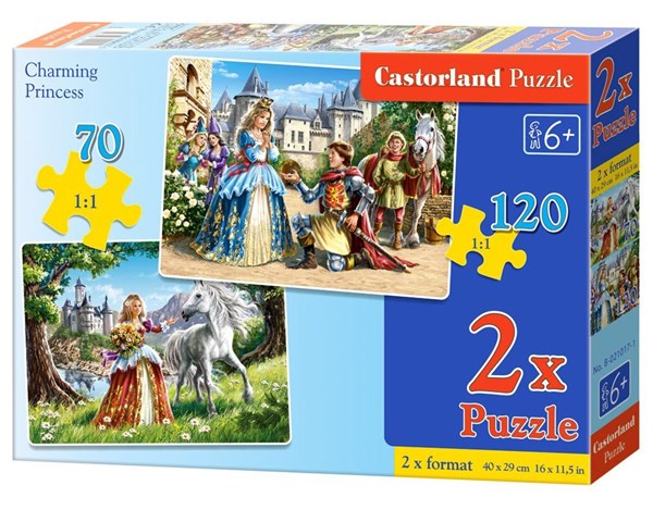 Castorland (B-21017) - "Charming princesses" - 70 120 pieces puzzle