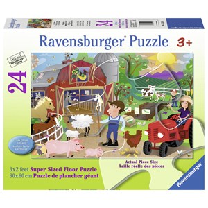 Ravensburger (05285) - Karen Rossi: "Farm Mania" - 24 pieces puzzle