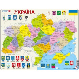 Larsen (K57-UA) - "Ukraine Political - UA" - 82 pieces puzzle