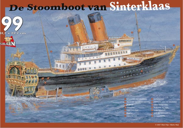 PuzzelMan (122) - "The Steamboat" - 99 pieces puzzle