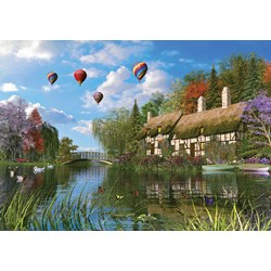 KS Games (11272) - Dominic Davison: "Old River Cottage" - 1000 pieces puzzle