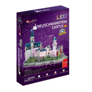Cubic Fun (L174H) - "Germany: Neuschwanstein Castle" - 128 pieces puzzle