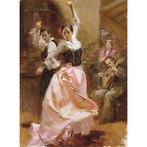 Art Puzzle (4600) - Pino Daeni: "Dancing in Barcelona" - 1500 pieces puzzle