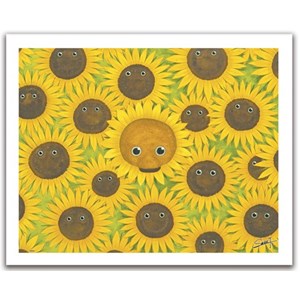 Pintoo (H1053) - "Bears with sunflowers" - 500 pieces puzzle
