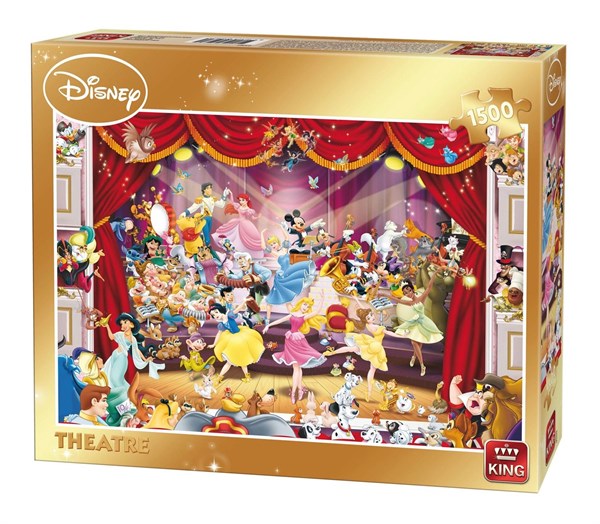 Donker worden Pak om te zetten riem King International (05262) - "Disney, Theatre" - 1500 pieces puzzle