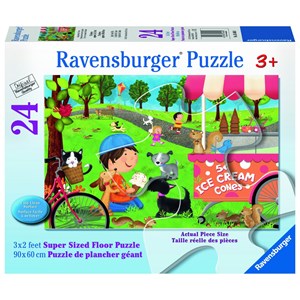 Ravensburger (05448) - "Dogs Love Ice Cream" - 24 pieces puzzle