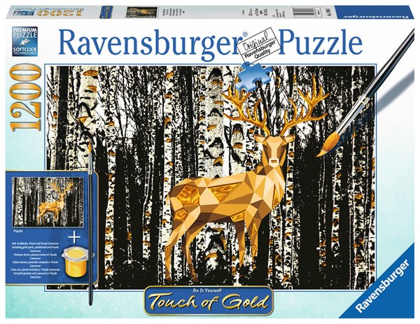 Ravensburger (19936) - "Deer in the Forest" - 1200 pieces puzzle