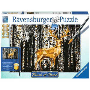 Ravensburger (19936) - "Deer in the Forest" - 1200 pieces puzzle