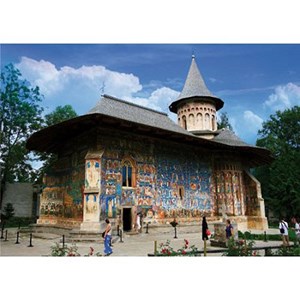 D-Toys (63038-MN02) - "Romania, Voronet Monastery" - 1000 pieces puzzle