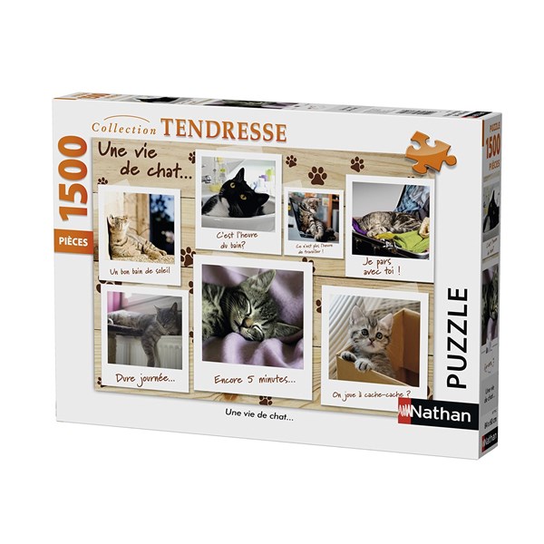 Nathan (87778) - "A Cat's Life" - 1500 pieces puzzle