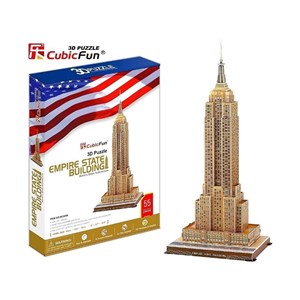 Cubic Fun (MC048H) - "Empire State Building" - 55 pieces puzzle