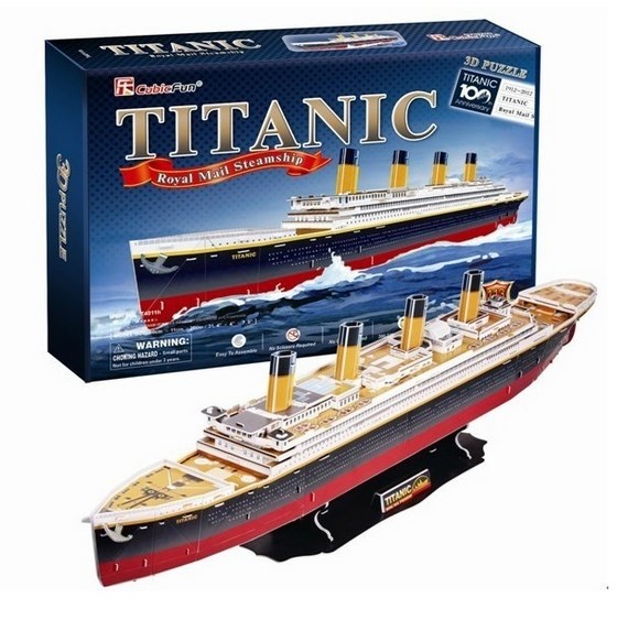 Cubic Fun (T4011H) - "Titanic" - 113 pieces puzzle