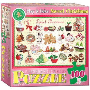 Eurographics (6100-0433) - "Sweet Christmas" - 100 pieces puzzle