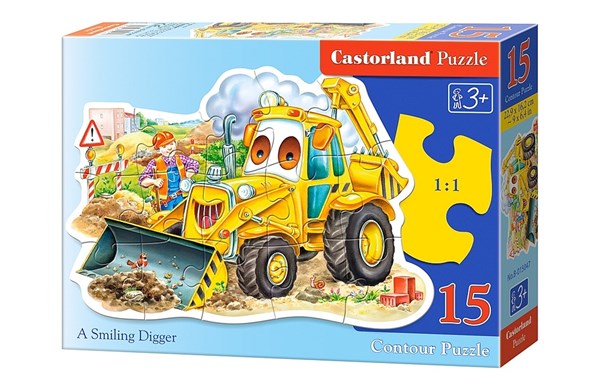 Castorland (B-015047) - "A Smiling Digger" - 15 pieces puzzle