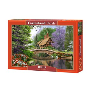 Castorland (C-102365) - Dominic Davison: "Chalet near the river" - 1000 pieces puzzle