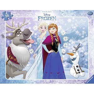 Ravensburger (06141) - "Frame Jigsaw Puzzle - Frozen" - 38 pieces puzzle