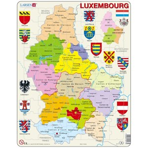 Larsen (K77) - "Luxembourg Political Map - FR" - 70 pieces puzzle