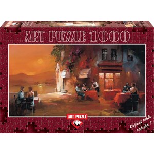 Art Puzzle (4316) - Willem Haenraets: "Dinner for Two" - 1000 pieces puzzle