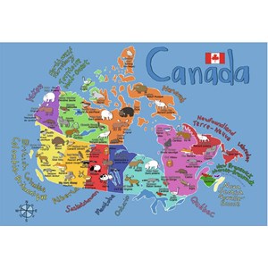 Ravensburger (05431) - "Canada Map" - 24 pieces puzzle