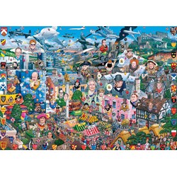 Gibsons (G2601) - Mike Jupp: "Puzzle and Postcards" - 200 pieces puzzle