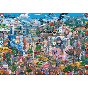 Gibsons (G2601) - Mike Jupp: "Puzzle and Postcards" - 200 pieces puzzle