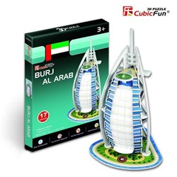 Cubic Fun (S3007H) - "Burj Al Arab" - 17 pieces puzzle