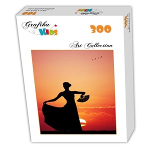 Grafika Kids (00389) - "Flamenco at Sunset" - 300 pieces puzzle