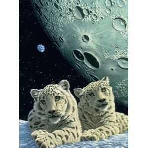 Grafika (02416) - Schim Schimmel: "Lair of the Snow Leopard" - 2000 pieces puzzle