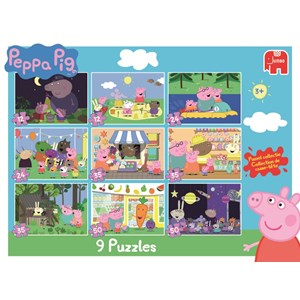Jumbo (18470) - "Peppa Pig" - 12 24 35 50 pieces puzzle