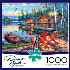 Buffalo Games (11241) - Darrell Bush: "Loon Lake" - 1000 pieces puzzle