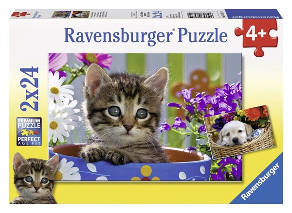 Ravensburger (08971) - "Cat and Dog" - 24 pieces puzzle